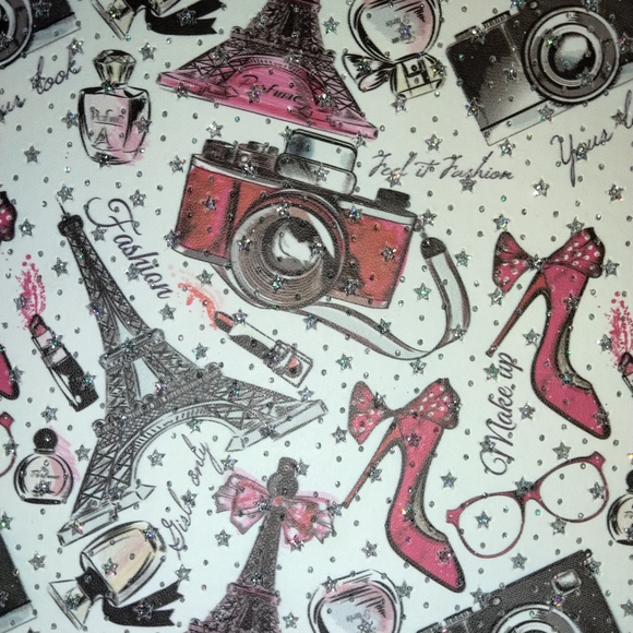 Chic Parisian Print Makeup Case Fashion Paris Fun - Picture 8 of 10